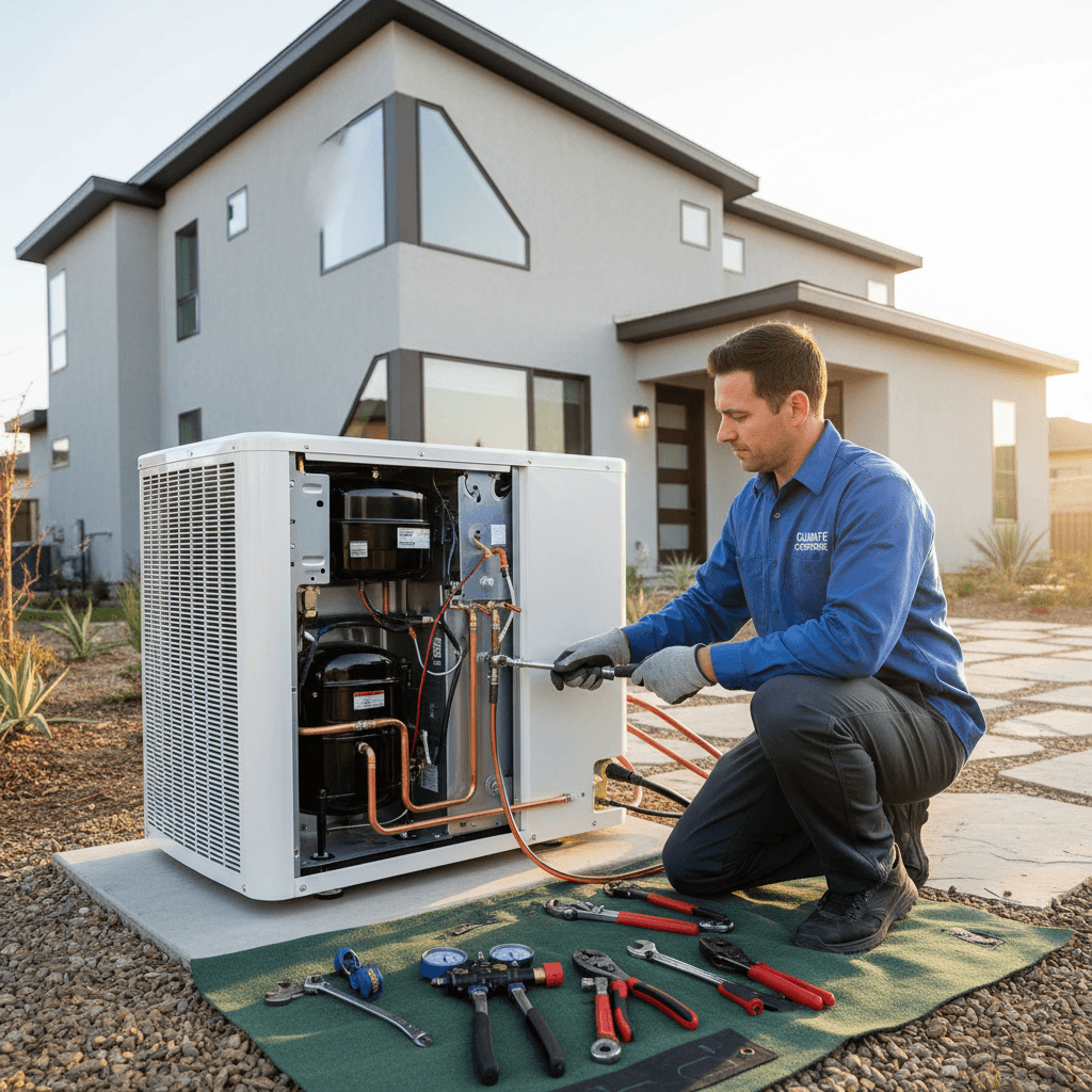 New HVAC system installation