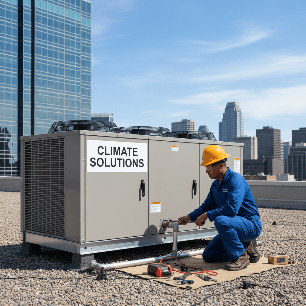 Commercial HVAC system service