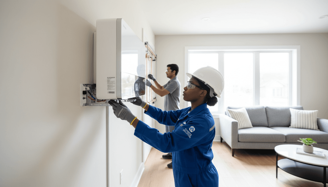 Heat pump installation